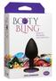 Booty Bling Jeweled Silicone Anal Plug - Small - Purple