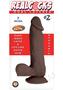 Realcocks Dual Layered #2 Bendable Dildo 7in - Chocolate